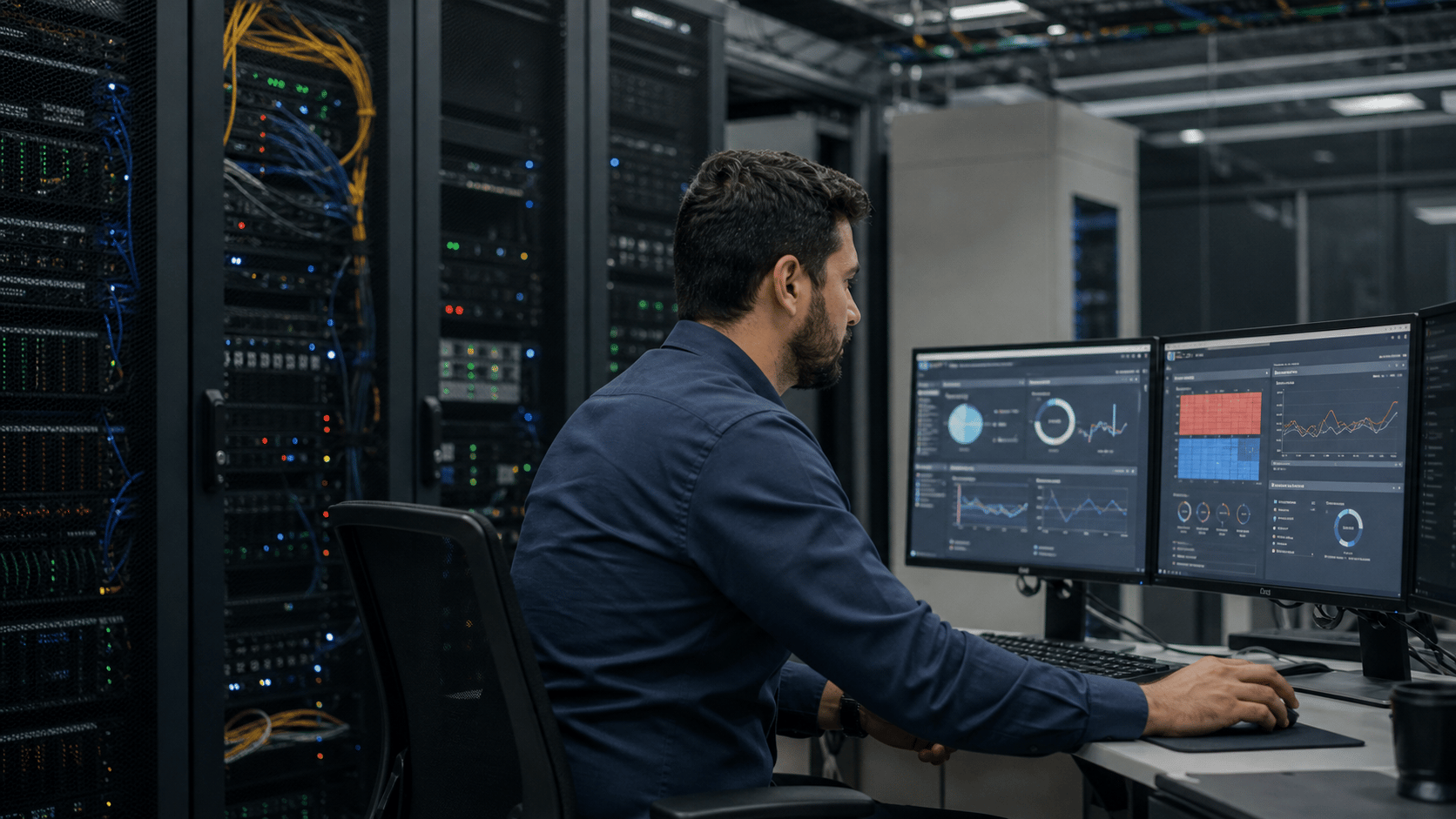 Especialista acompanhando uma infraestrutura de armazenamento de objetos