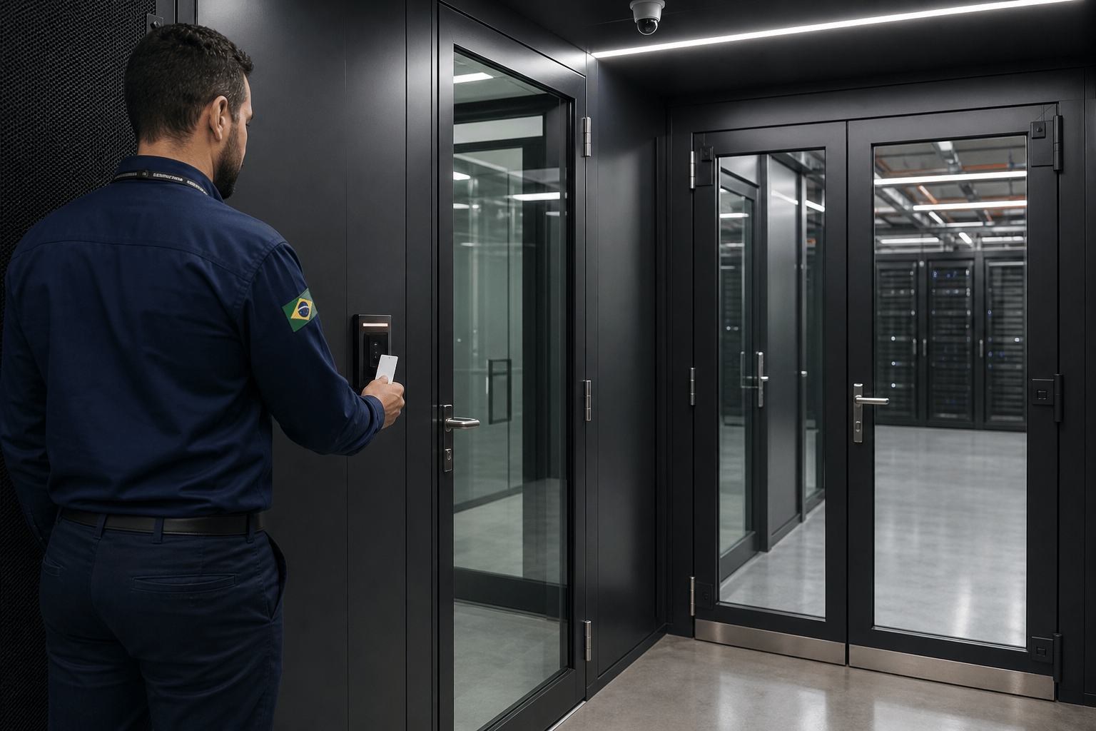Controle de acesso em camadas na entrada do Data Center